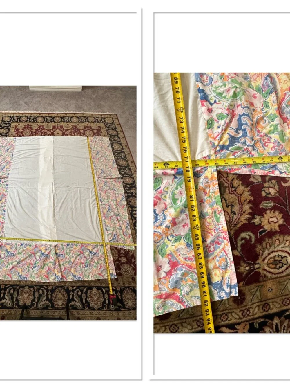 Vtg Y2k Ralph Lauren Springdale Full Duvet Cover Skirt Pillow Cases Set